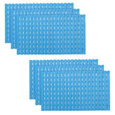 Kuber Industries Bath Mat | PVC Bathroom Mat | Shower Bath Mat | Floor Tub Mat | Bathroom Mud Mat | Anti-Skid Shower Bathroom Mat | JL-01A |Pack of 6| Blue